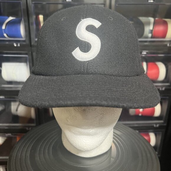 Supreme Wool S Logo 6-Panel Cap Black F/W 15 Box Logo Supreme New York RARE VTG
